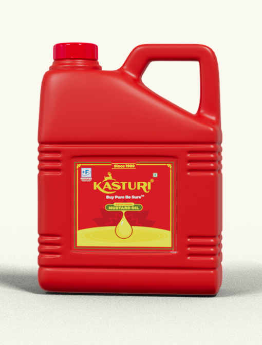 Kasturi HDPE jerry can mustard oil